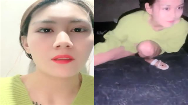 深夜小区天台，极品颜值骚货大胆全裸露出自拍！